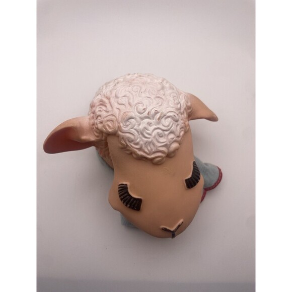 Vintage Toy Lamb Chop Hand Puppet 1960 Tarcher Shari Lewis Vinyl Rubber Head - Picture 7 of 8